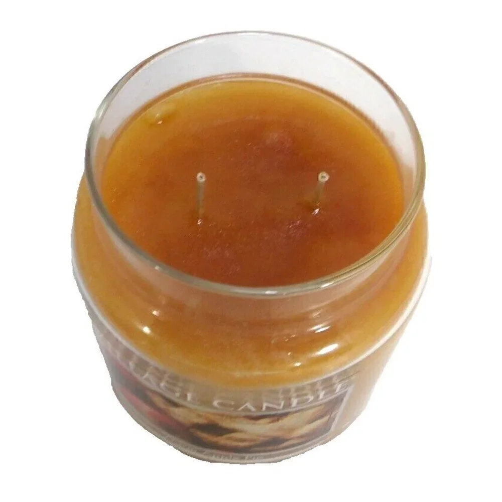 VILLAGE CANDLE Warm Apple Pie scent 13.75 oz NEW